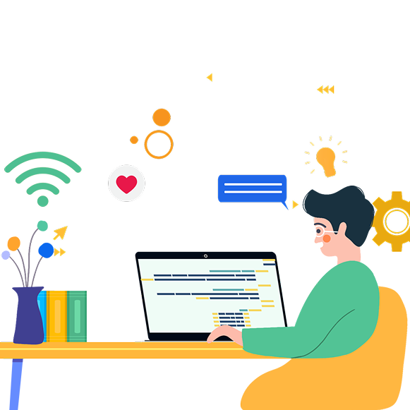 Online learning illustration